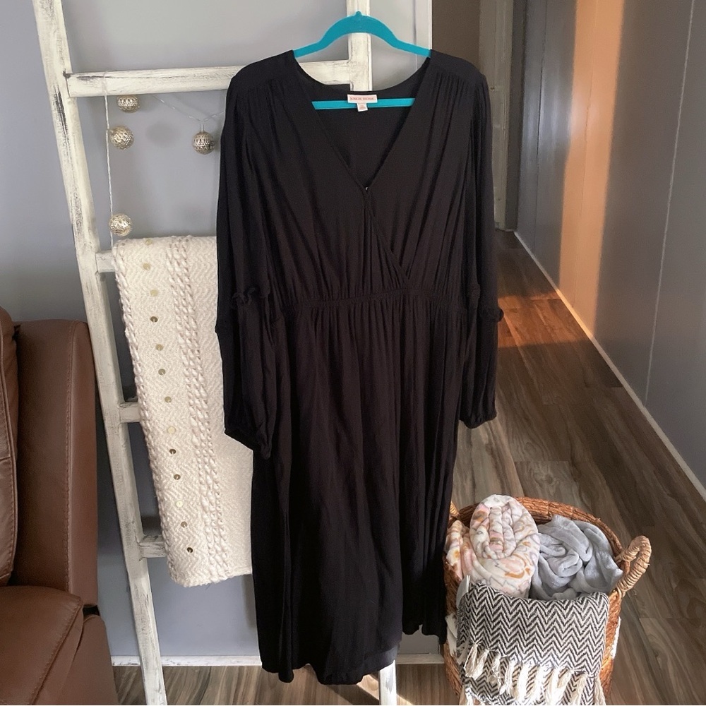 Knox Rose Black Midi Dress Size XXL